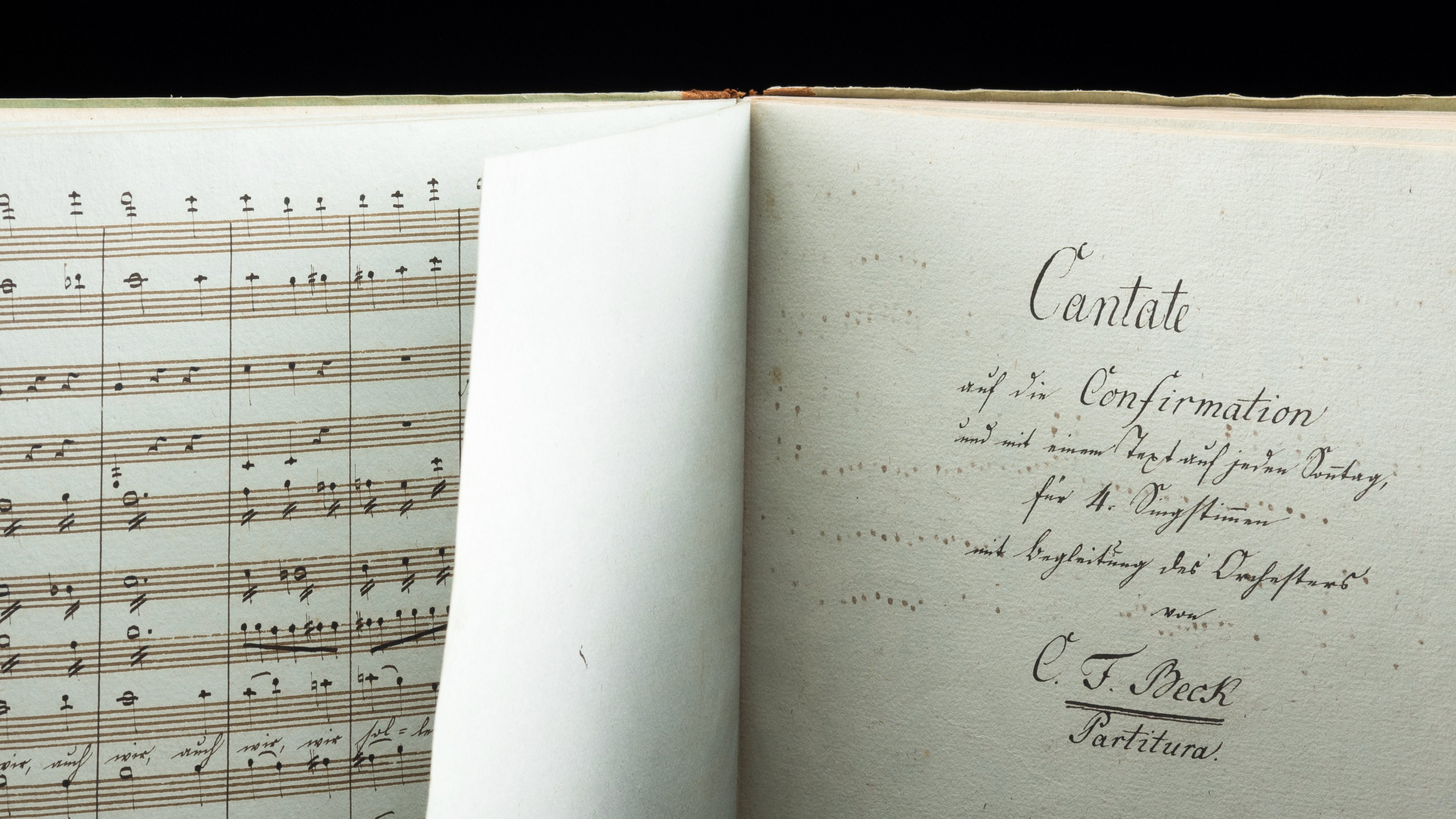 Cantatas for 4 voices with orchestra accompaniment by C. F. Beck