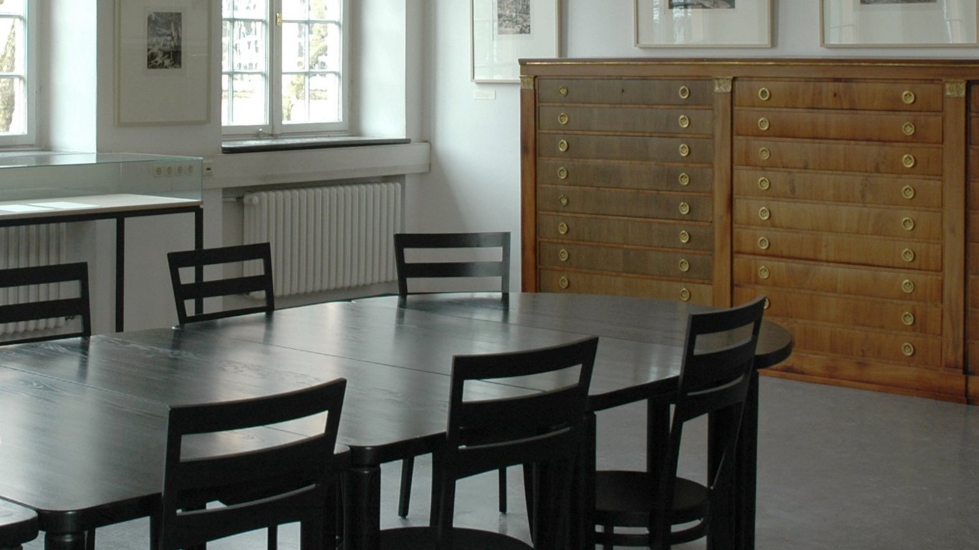A look into the study hall collection cabinets by Johannes Klinckerfuß, 1810