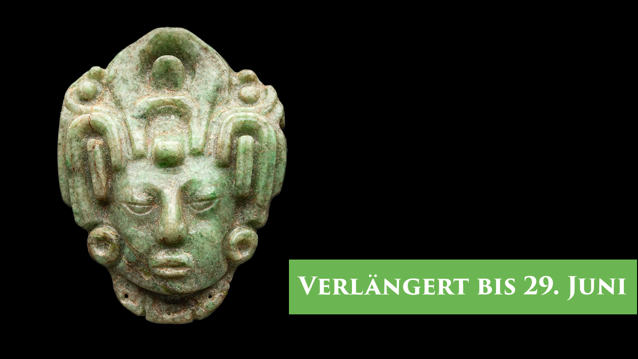 Foto: MUT | Valentin Marquardt Kopf eines Maisgottes aus Jade, "Verlängert bis 29. Juni"