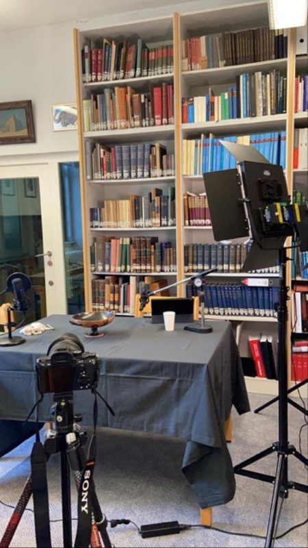 Ein improvisiertes Tonstudio