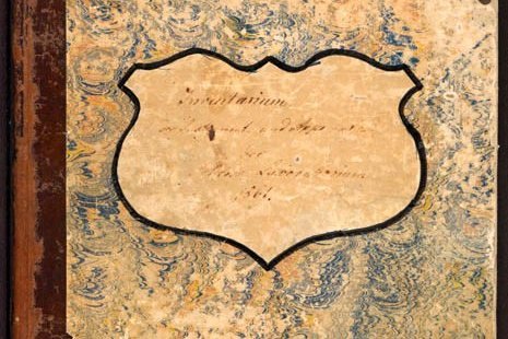 Abbildung: Inventarbuch des Schlosslabors © Museum der Universität Tübingen