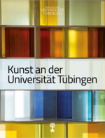 Gestaltung: MUT Cover der zweiten Auflage von "Kunst an der Universität Tübingen" in Buntglasoptik