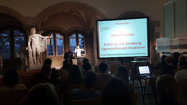 Photo: MUT Knights' Hall with presentation on a screen