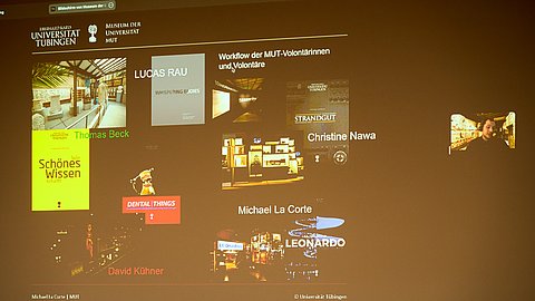© MUT | Fabian Kurze Michael La Corte mit seiner Zoom-Präsentation
