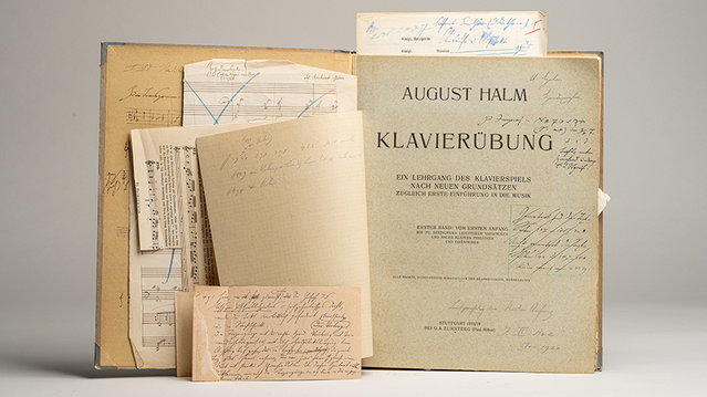 Open map with August Halm's "Piano Exercise"