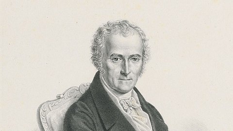 Foto: Universitätsarchiv Tübingen Federzeichnung Portrait von Carl Friedrich Gärtner