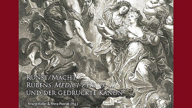 Dunkelrotes Cover des Kataloges