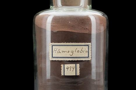 Präparat mit Oxyhämoglobin vom Hund Foto: Präparat mit Oxyhämoglobin vom Hund © Museum der Universität Tübingen