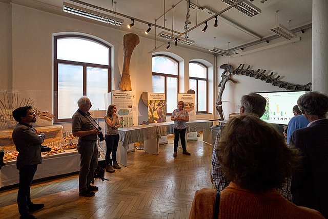 Visitors at the vernissage