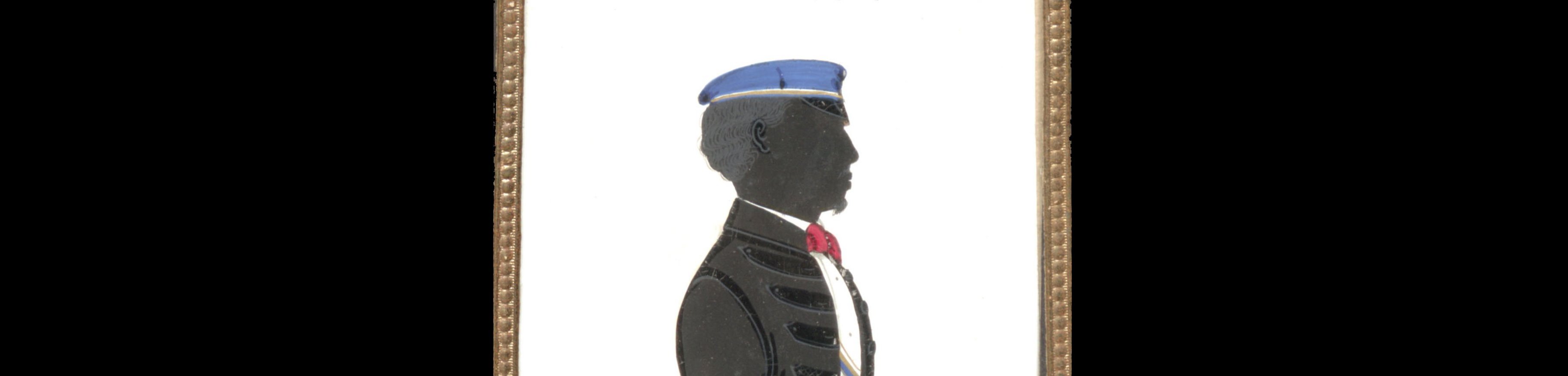 Ausschnitt eineScherenschnitts des Jura-Studenten Heinrich Lemppenau, 1857