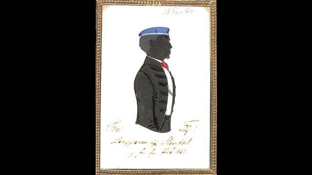 Silhouette of law student Heinrich Lemppenau, 1857(?)