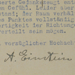 Briefwechsel: Felix Genzmer und Albert Einstein