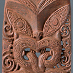 Schnitzwerk der Maoris von Neuseeland